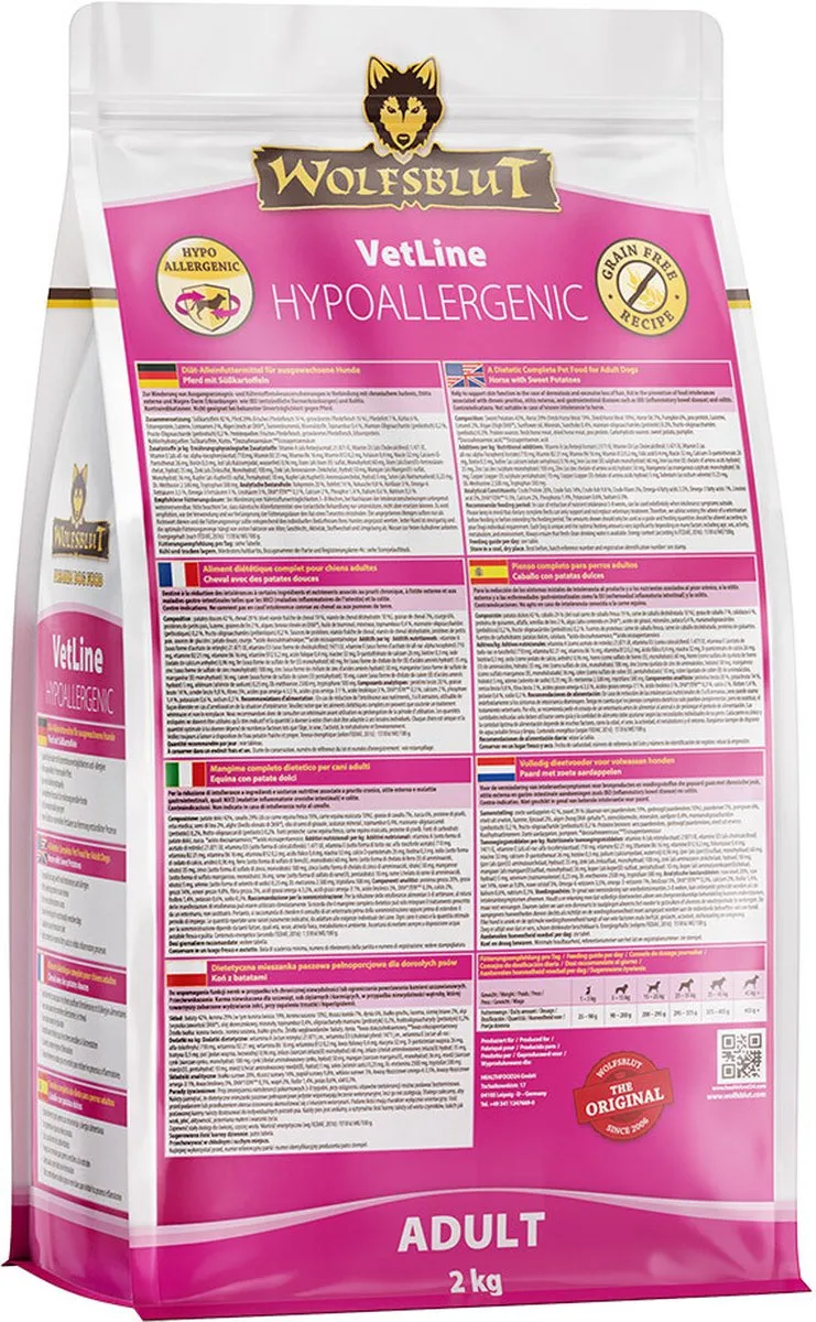 Wolfsblut VetLine Hypoallergeen Hondenvoer 2kg
