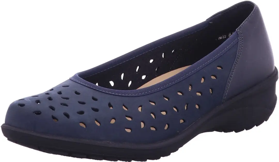 Solidus dames ballerina's blauw maat 37