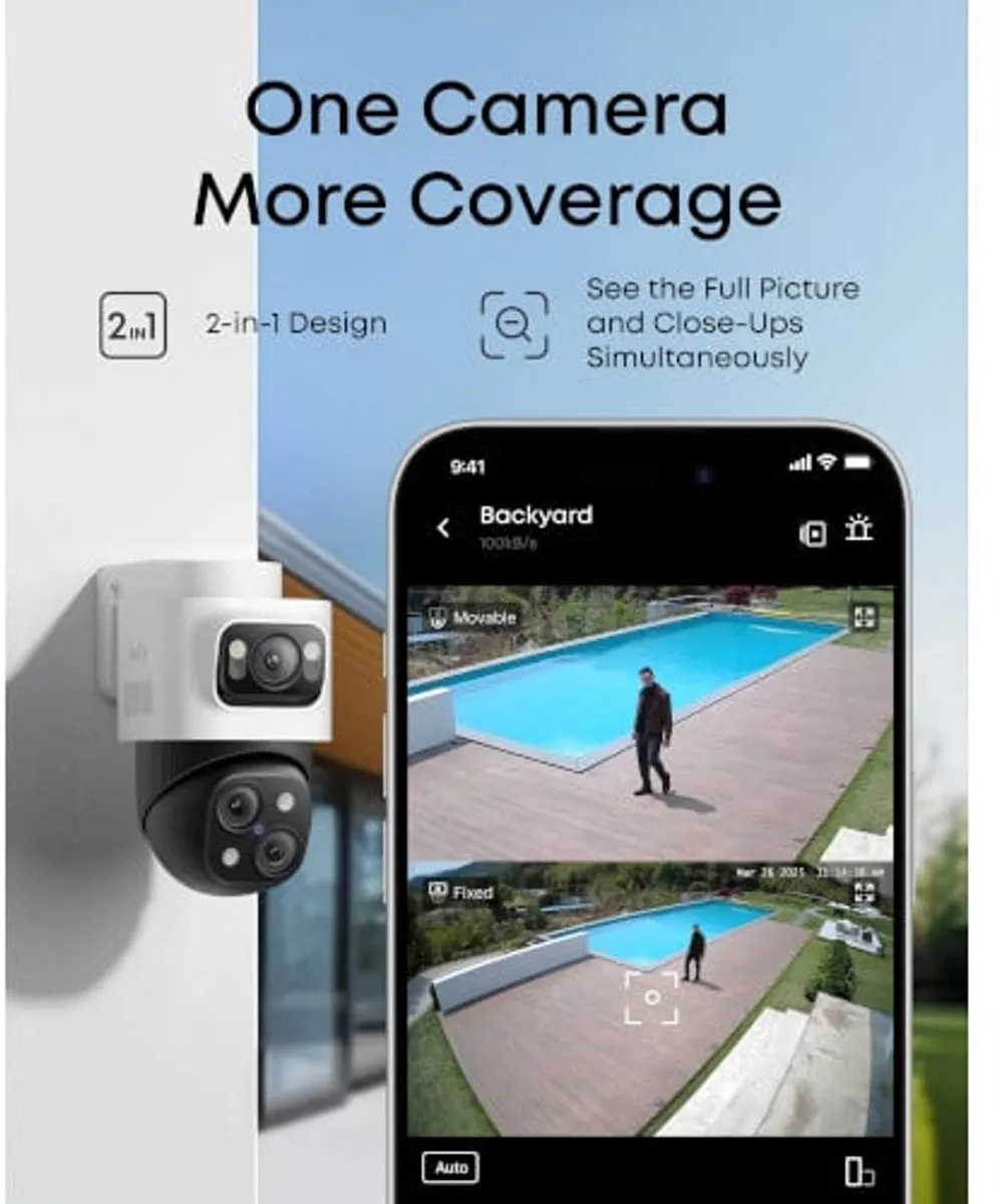 Eufy PoE Bullet-PTZ Cam S4 IP-camera - 4K - Wit