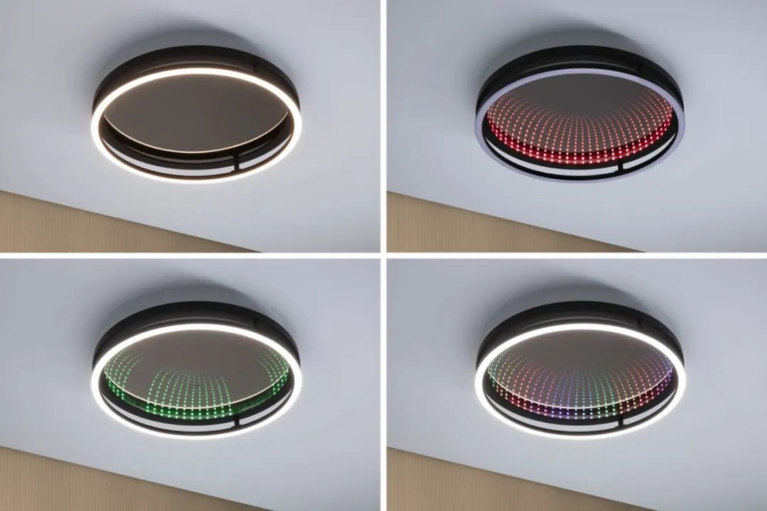 Paulmann Spaceglow One Wandlamp RGB+ 2000lm - Zwart mat