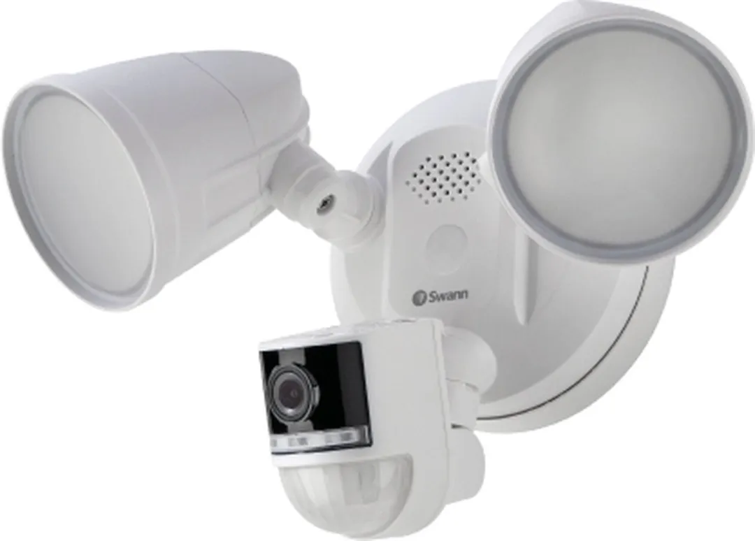 Swann 4K Floodlight Security Camera – Beveiligingscamera buiten – 4K Ultra HD – Floodlight met Sirene – Nachtzicht in Kleur - Heat & Motion Detectie