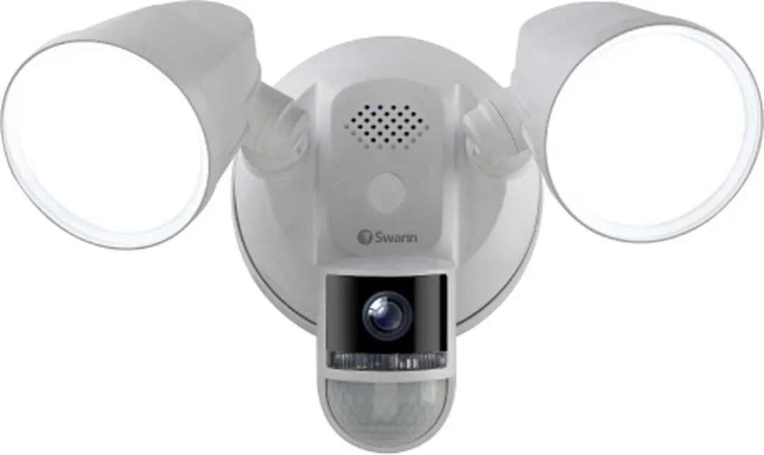 Swann 4K Floodlight Security Camera – Beveiligingscamera buiten – 4K Ultra HD – Floodlight met Sirene – Nachtzicht in Kleur - Heat & Motion Detectie