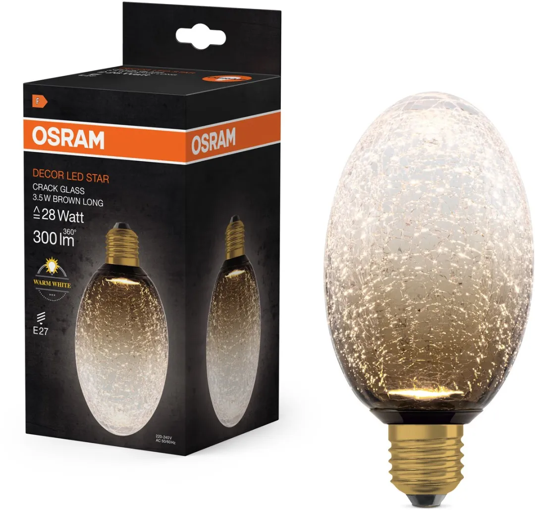 Osram Decor LED Lamp Cracked Glass 3.5W 2700K - Ø90cm
