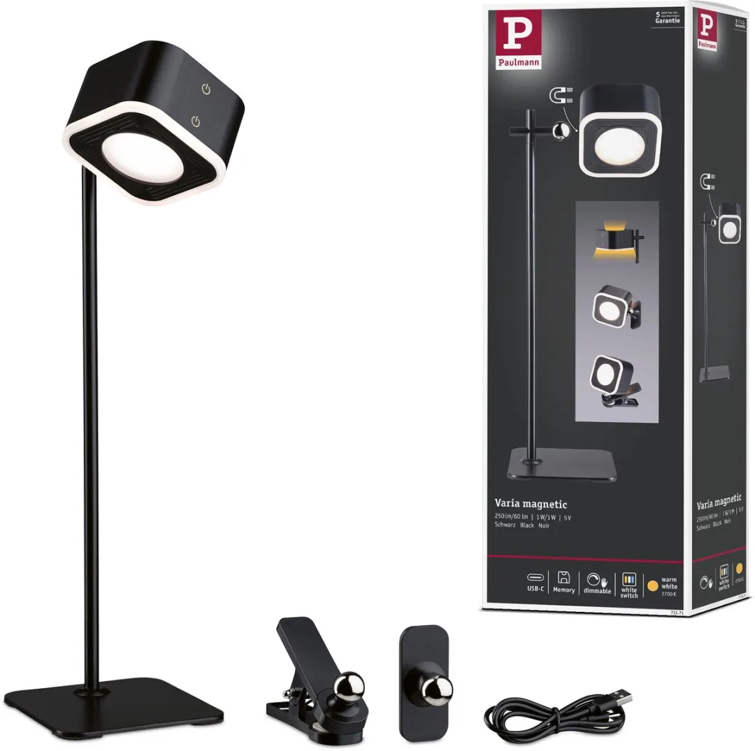 Paulmann Varia White Switch Mobiele Tafellamp