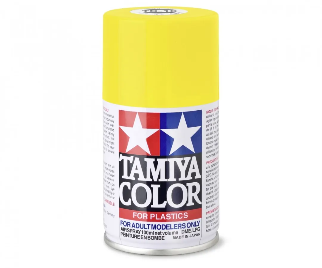 Tamiya Acryl Spray TS-16 Geel Gloss 100ml