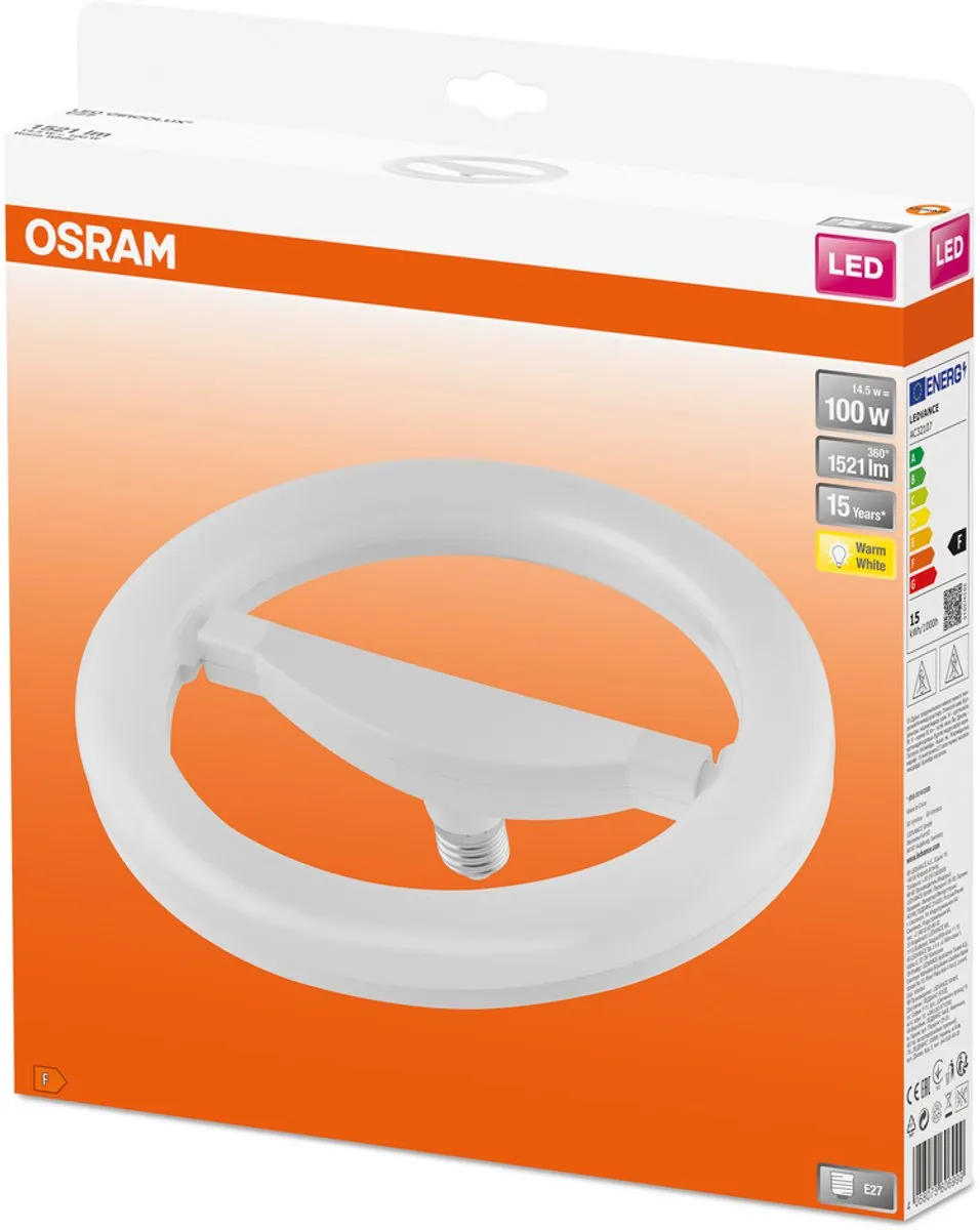 Osram Circolux LED E27 14.5W 1521lm - Zeer Warm Wit - afbeelding 5 van 6