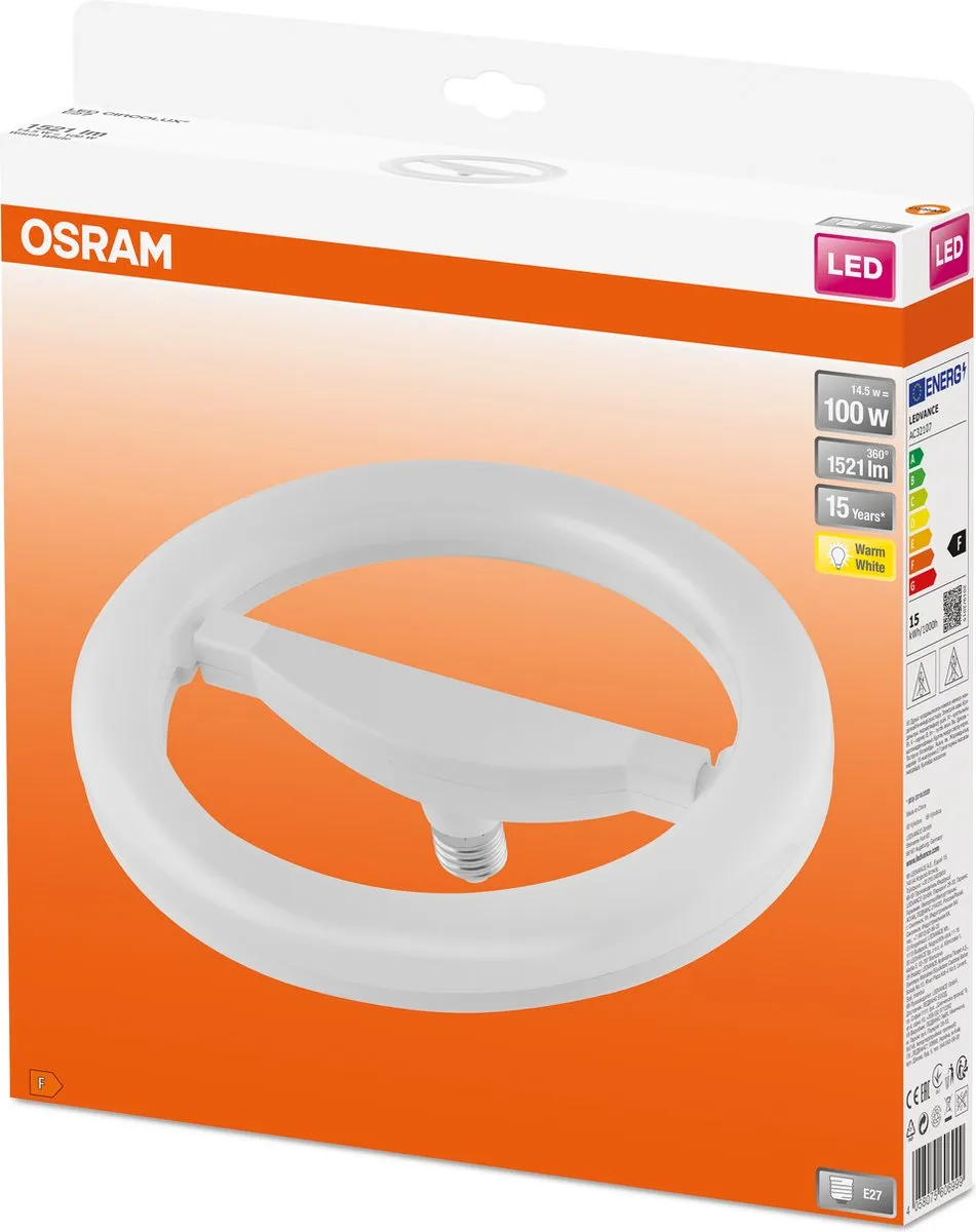 Osram Circolux LED E27 14.5W 1521lm - Zeer Warm Wit - afbeelding 4 van 6