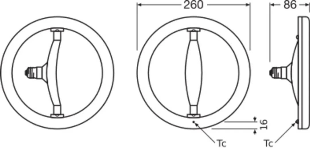 Osram Circolux LED E27 14.5W 1521lm - Zeer Warm Wit - afbeelding 6 van 6