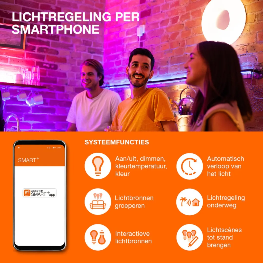 Osram SMART+ ZB PAR16 50 LED-lamp 4,9W E14 - Wit 2700K - afbeelding 6 van 6