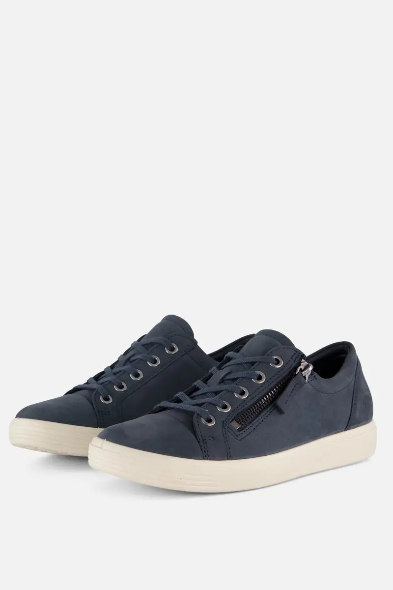 Ecco Classic Sneakers blauw Leer