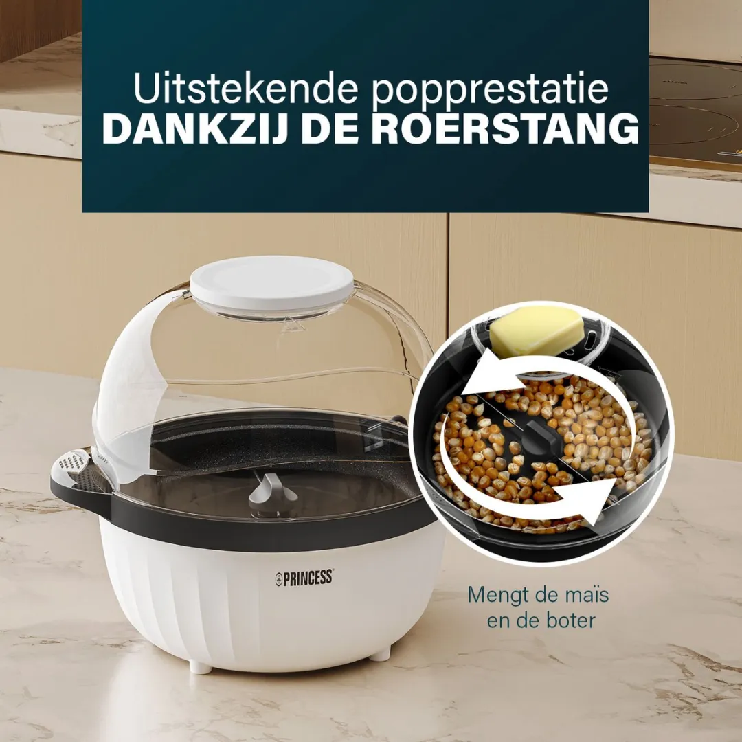 Princess 292980 Popcornmaker 450W - Wit