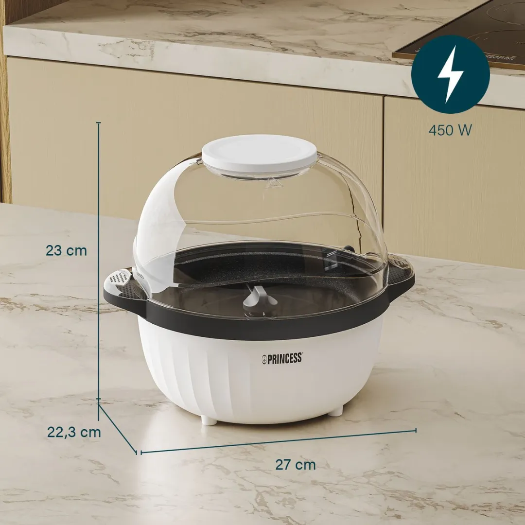 Princess 292980 Popcornmaker 450W - Wit - afbeelding 6 van 6