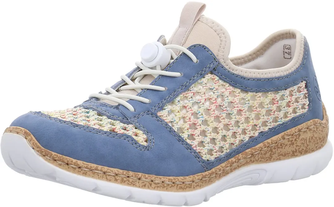 Rieker dames instappers blauw maat 36