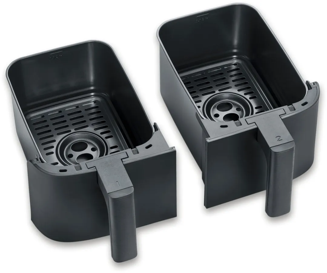 Severin Black Line FR 2463 Dual Airfryer - 2x 4L - 11 Programma's - 2600W - Zwart
