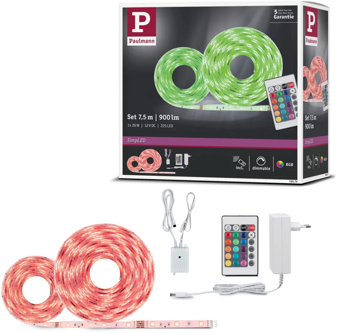 Paulmann SimpLED LED Strip RGB 7,5m - 30 LEDs/m - 26W