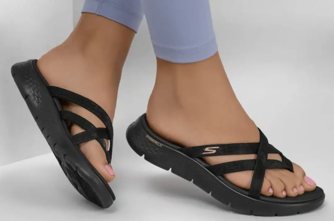 Skechers Slipper Go Walk Flex Sandal-Ssselena 141461/BBK Zwart - Maat 42