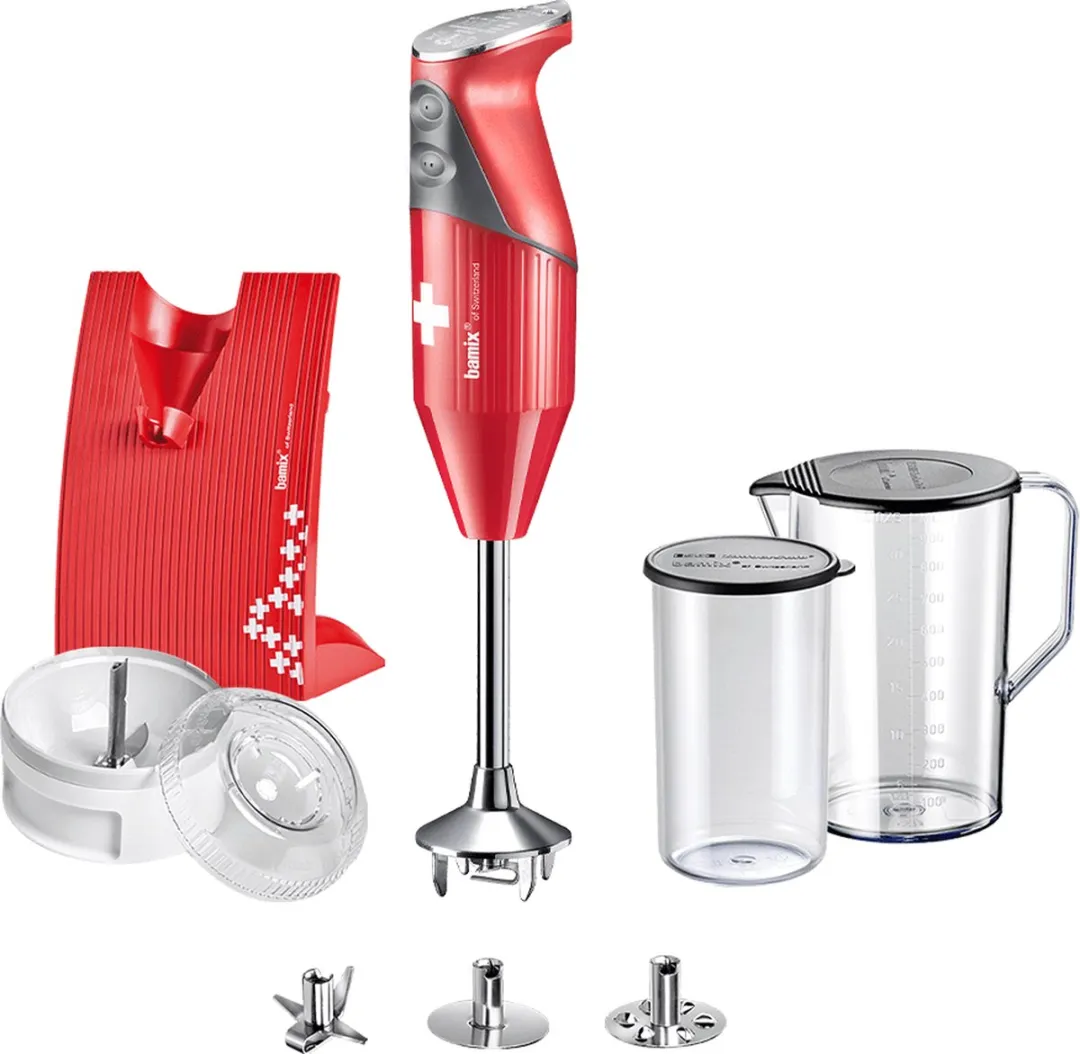 Bamix SwissLine Staafmixer MX100080 - 200W - Rood