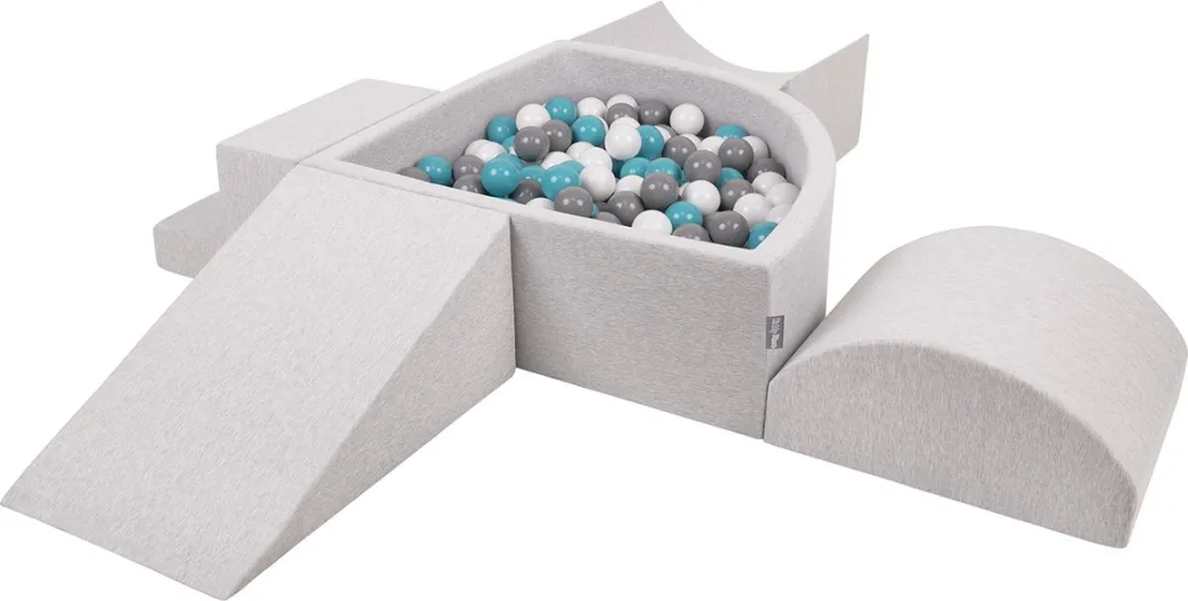 KiddyMoon Schuimspeelset Ballenbad 300 Ballen ∅7cm