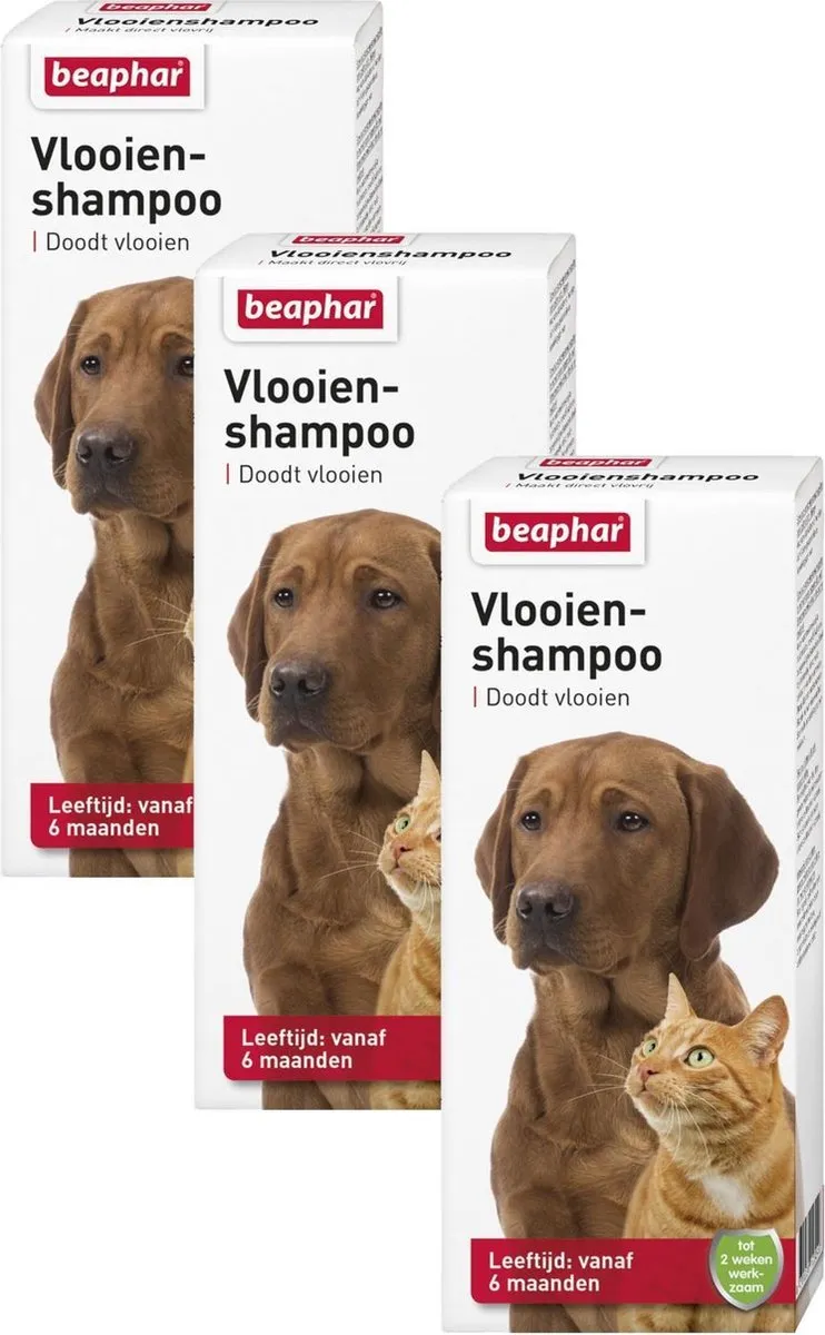 Beaphar Vlooienshampoo Knock-Down Hond - 3x200ml