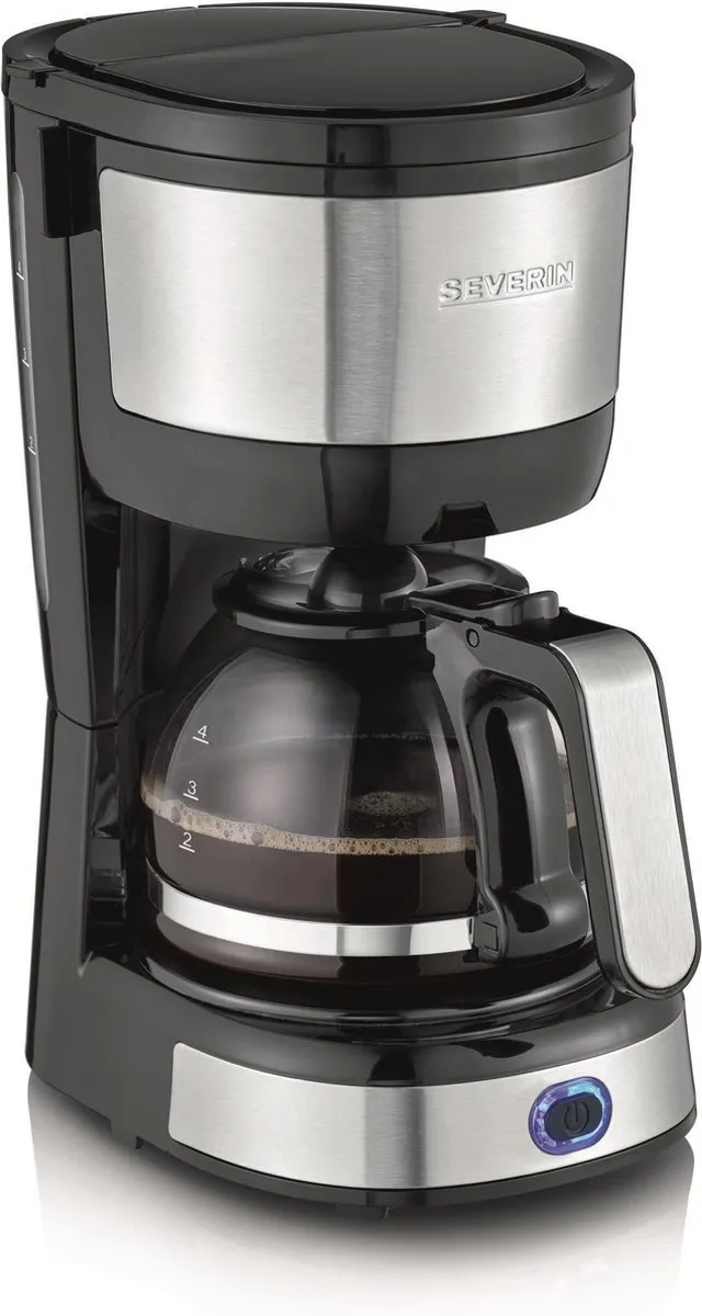 Severin KA 4808 Koffiezetter 4 Koppen - 0,5L - Zwart/RVS