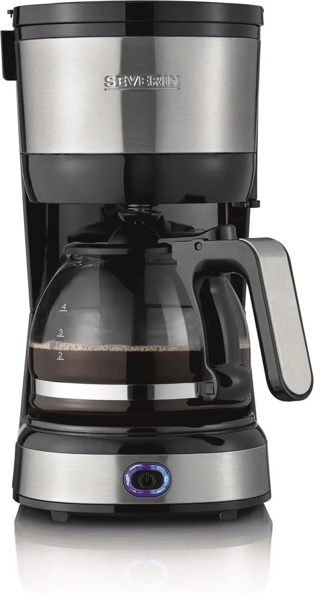 Severin KA 4808 Koffiezetter 4 Koppen - 0,5L - Zwart/RVS