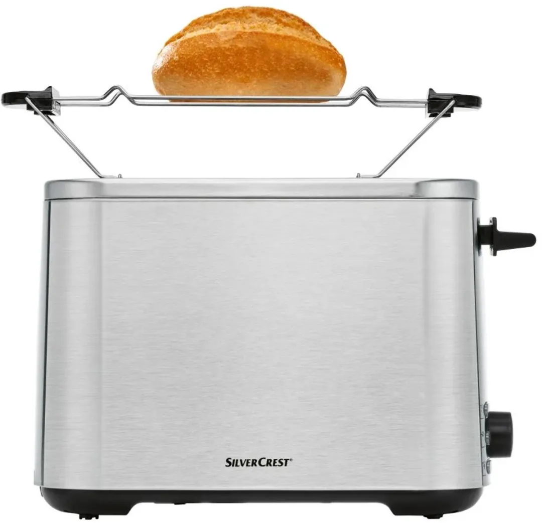 Silvercrest RVS Broodrooster 850W - 2 Sandwiches