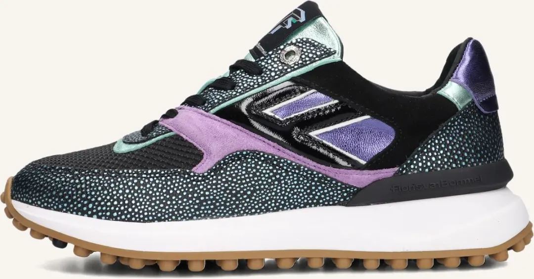 Floris van Bommel Noppi Sneakers Dames - Zwart - afbeelding 2 van 6