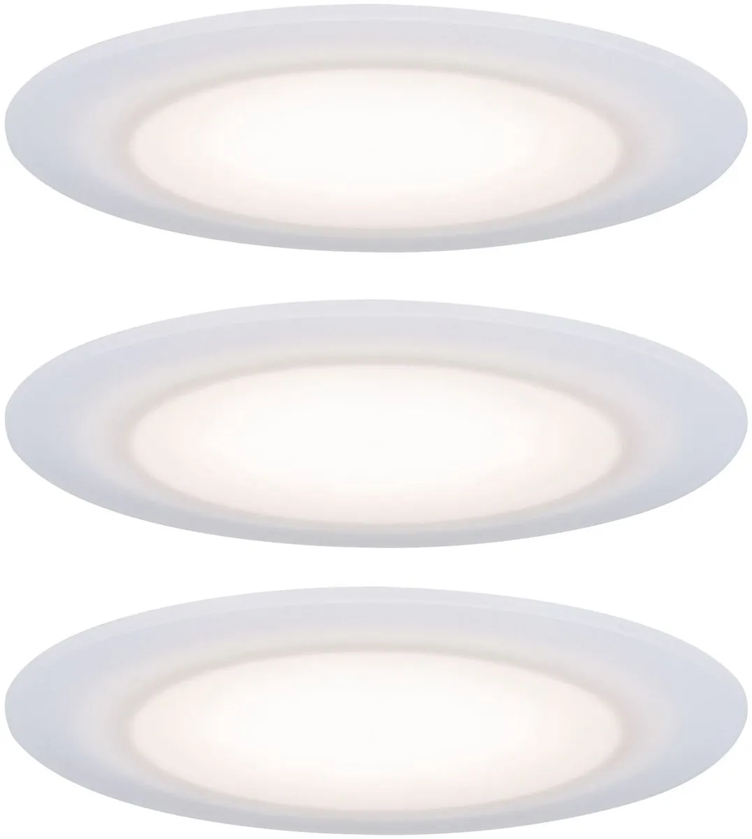 Paulmann Suon Basisset LED-inbouwlamp IP44 3x5W 450lm 2700K - Satijn Wit