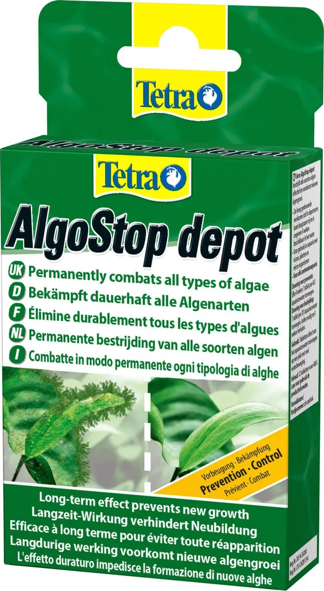 Tetra Aqua Algostop Depot Algenmiddel - 12 Tabletten