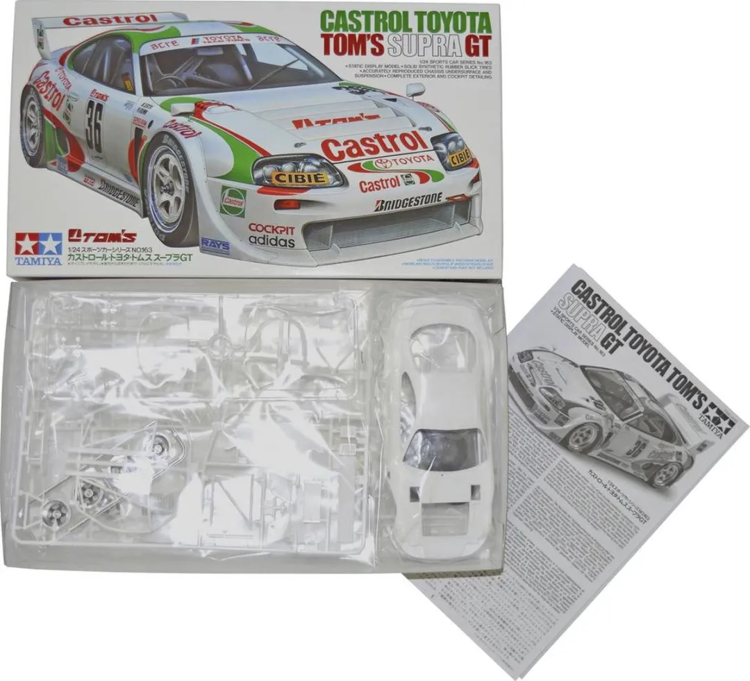 Tamiya Castrol Toyota Tom's Supra GT 24163 Modelbouwpakket 1:24