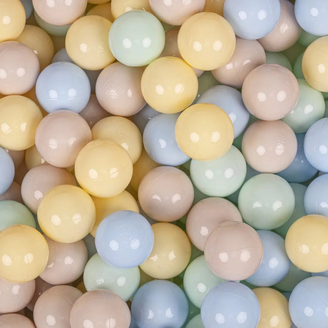 KiddyMoon Ballenbakballen Ø7cm - 200 Stuks - Pastel Mix