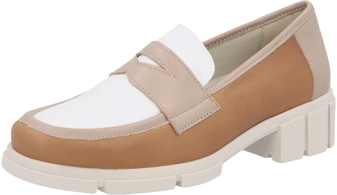 Solidus dames instappers beige maat 36