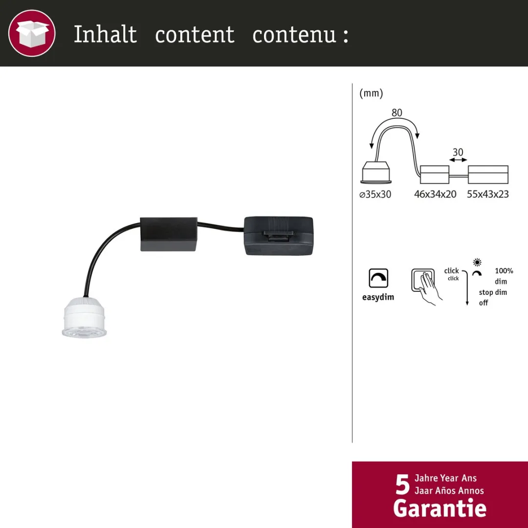 Paulmann LED-module Easy Dim Nova Mini Plus Coin 4,2W 300lm - 2700K
