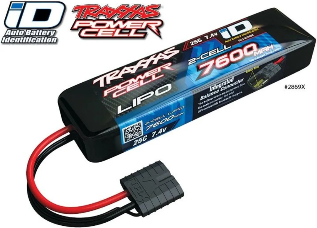 Traxxas LiPo Accupack 7.4V 7600mAh 2S 25C Softcase
