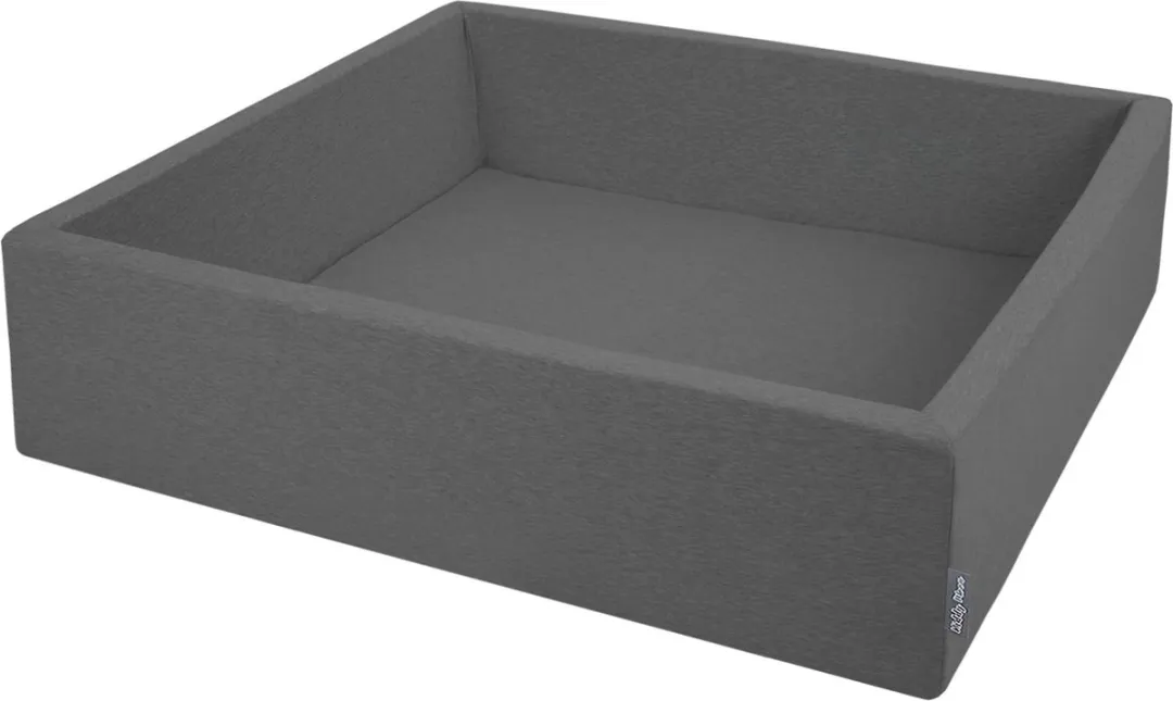 KiddyMoon Ballenbad 494265 - 300 Ballen ∅7cm 120x30cm - Grijs/Wit/Transparant/Babyblauw