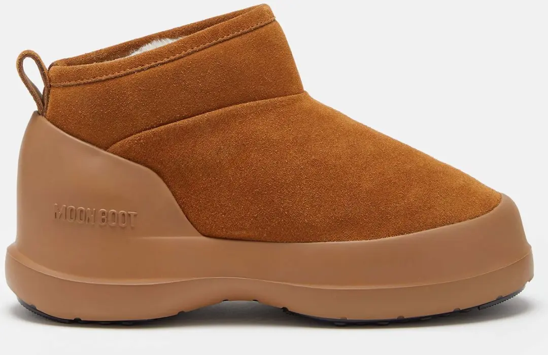 Moon Boot - Laarzen Cognac Moon Boot Mn Luna Low Boot Suede Boots Cognac 80d2480040