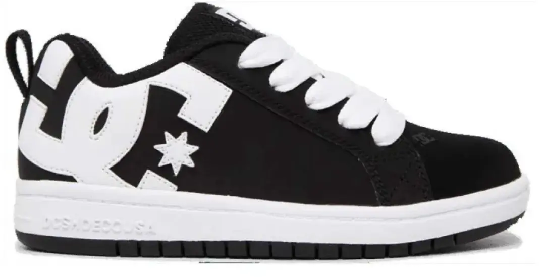 DC Shoes Court Graffik Sneakers - Zwart/Wit - EU 28 - afbeelding 6 van 6
