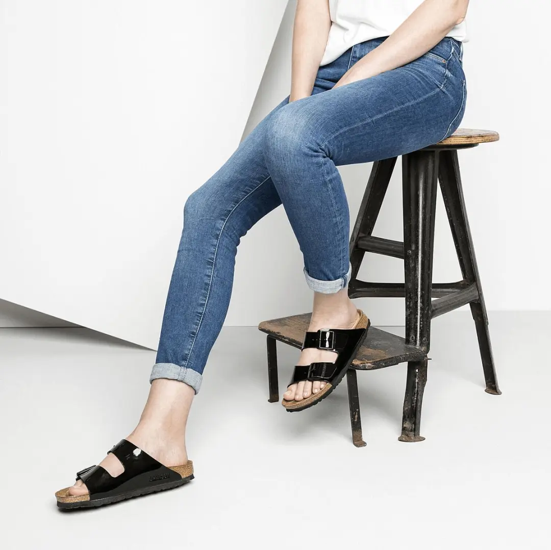 Birkenstock Arizona Dames Slippers - Zwart - Maat 42 - afbeelding 6 van 6