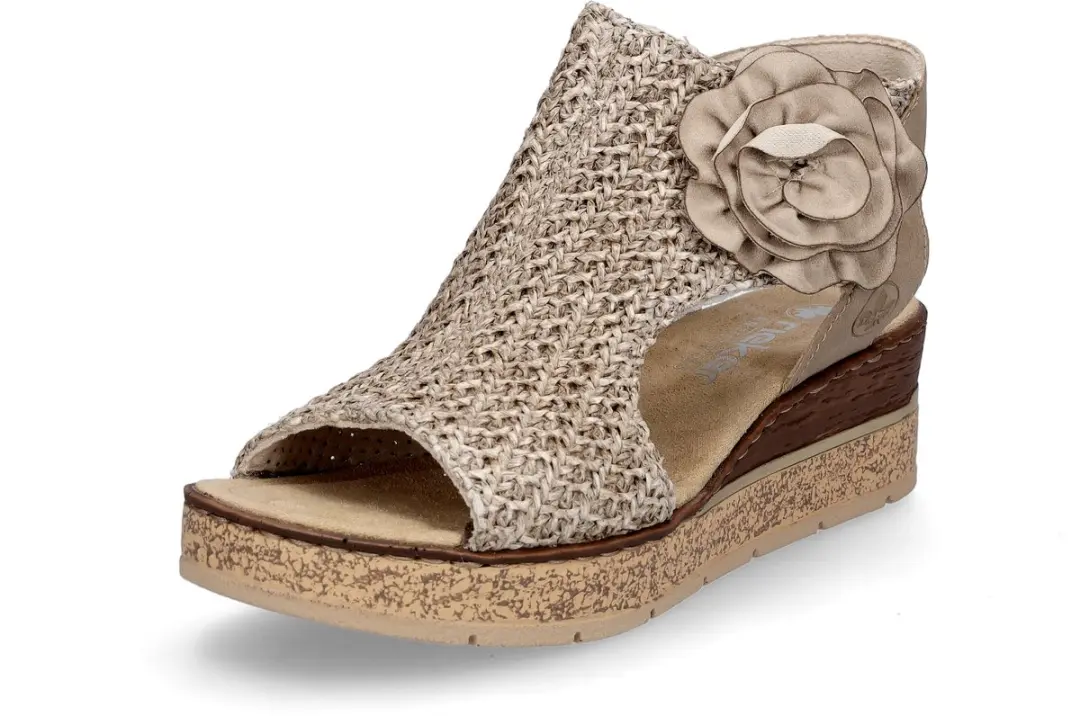 Rieker dames sandalen crème maat 37