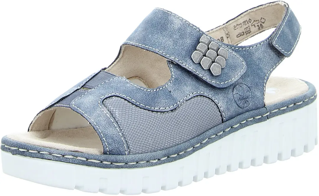 Rieker dames sandalen blauw maat 42