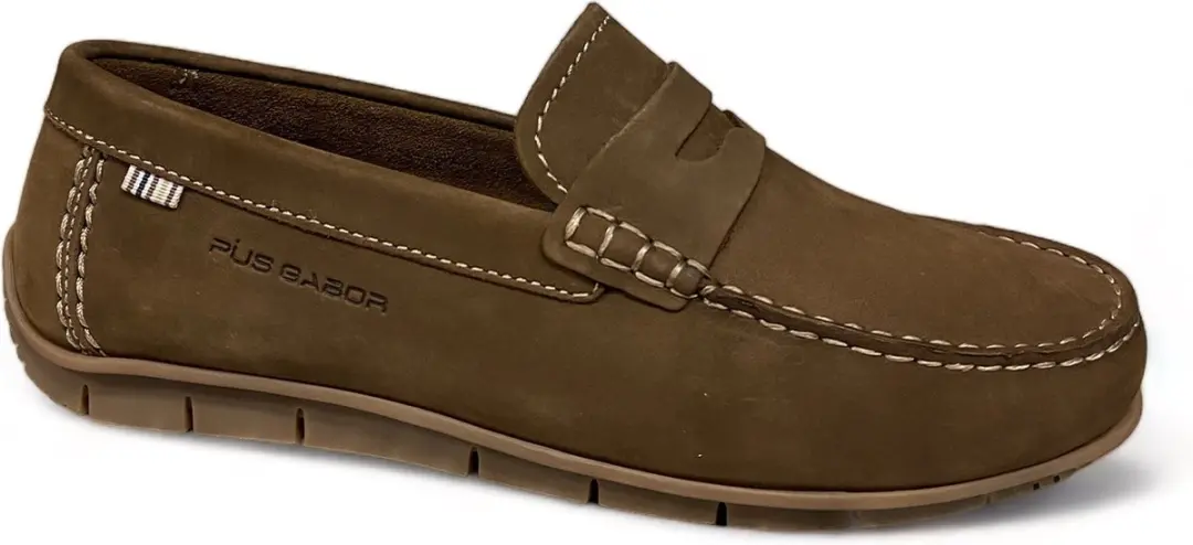 Pius Gabor 1060.11.02 Nubuck Malt-instapper pius gabor-loafer pius gabor MT 46