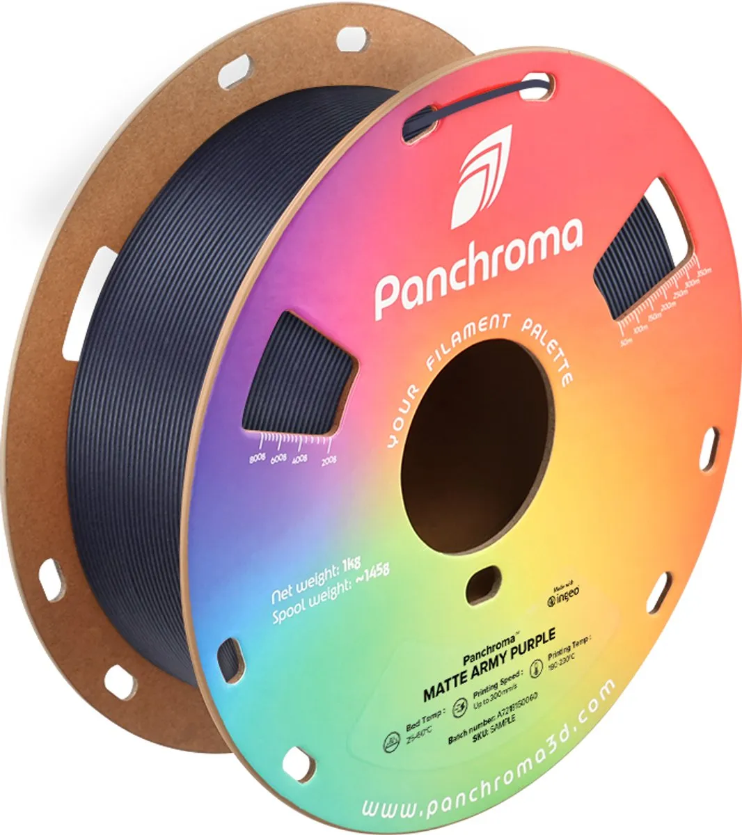 Polymaker PolyTerra PLA Matte Army Purple 1.75mm