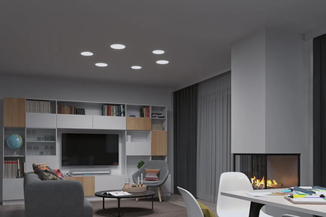 Paulmann VariFit Veluna LED-inbouwpaneel 17W 1300lm - Ø215mm Transparant