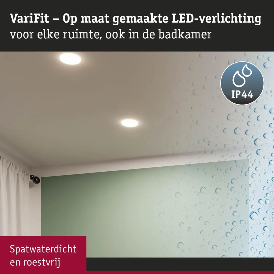 Paulmann VariFit Veluna LED-inbouwpaneel 17W 1300lm - Ø215mm Transparant