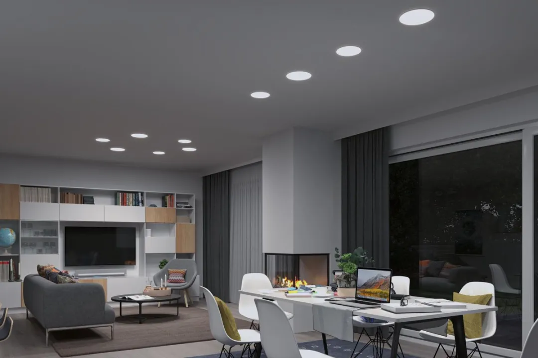 Paulmann VariFit Veluna LED-inbouwpaneel 17W 1300lm - Ø215mm Transparant