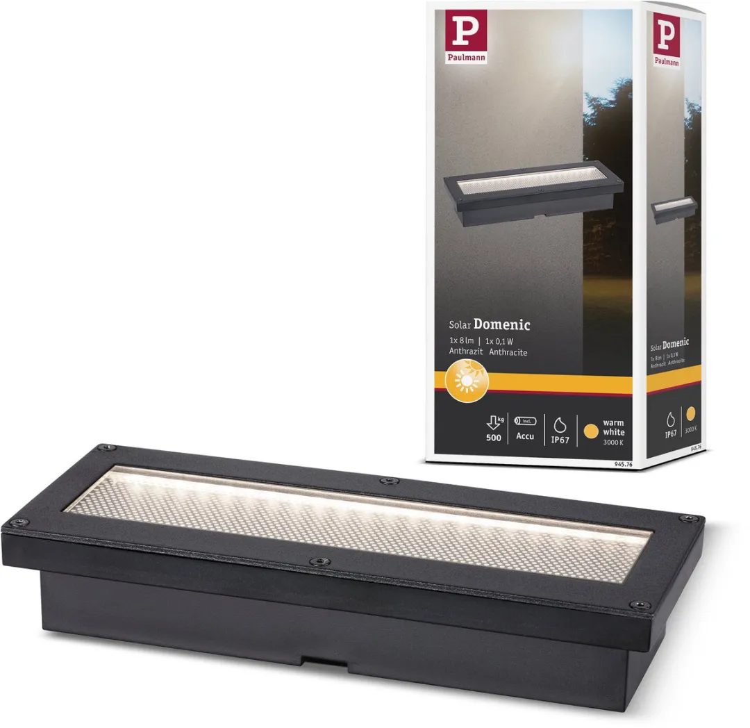 Paulmann Solar LED Grondinbouwlamp Domenic IP67 3000K