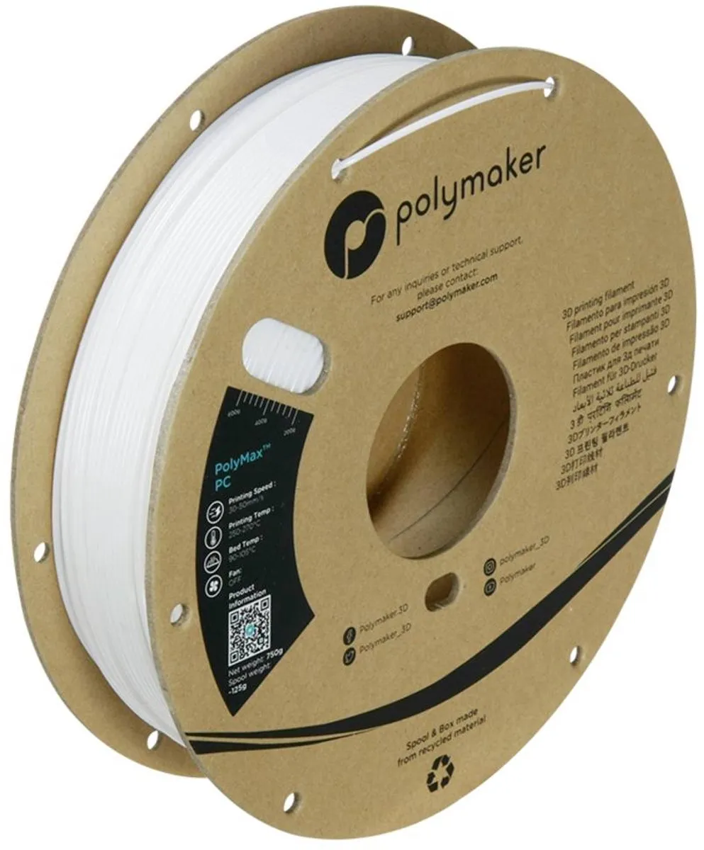 Polymaker Polymax Tough PC Filament 1.75mm 750g - Wit