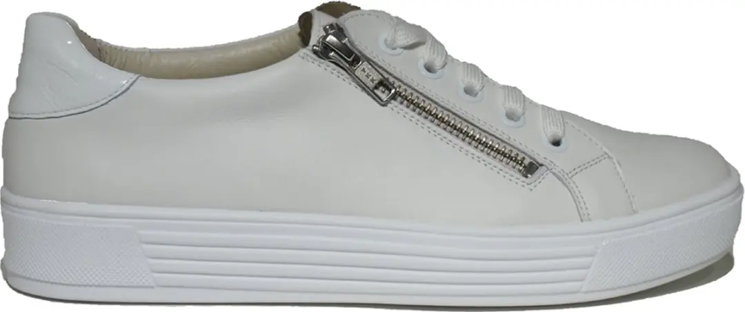 Solidus, 37004, 37004 10066, Witte dames sneaker wijdte H