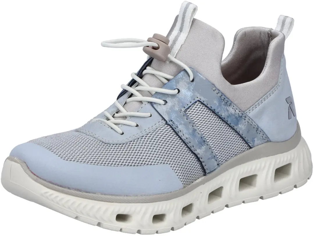 Rieker dames instappers blauw maat 38