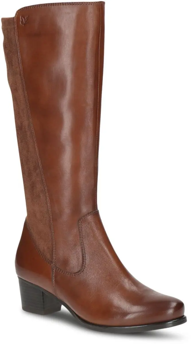 Caprice Leren Dames Hoge Laarzen - Cognac - afbeelding 5 van 6